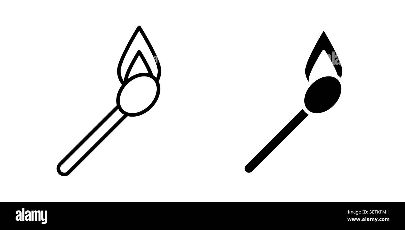 Matches icon Illustration Eps10 for web or app. Stock Vector