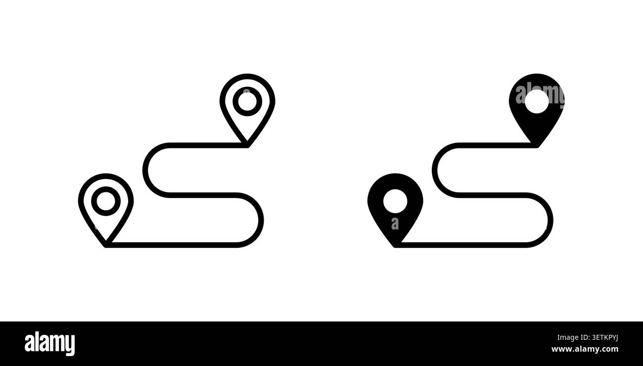 Distance icon Illustration Eps10 for web or app. Stock Vector