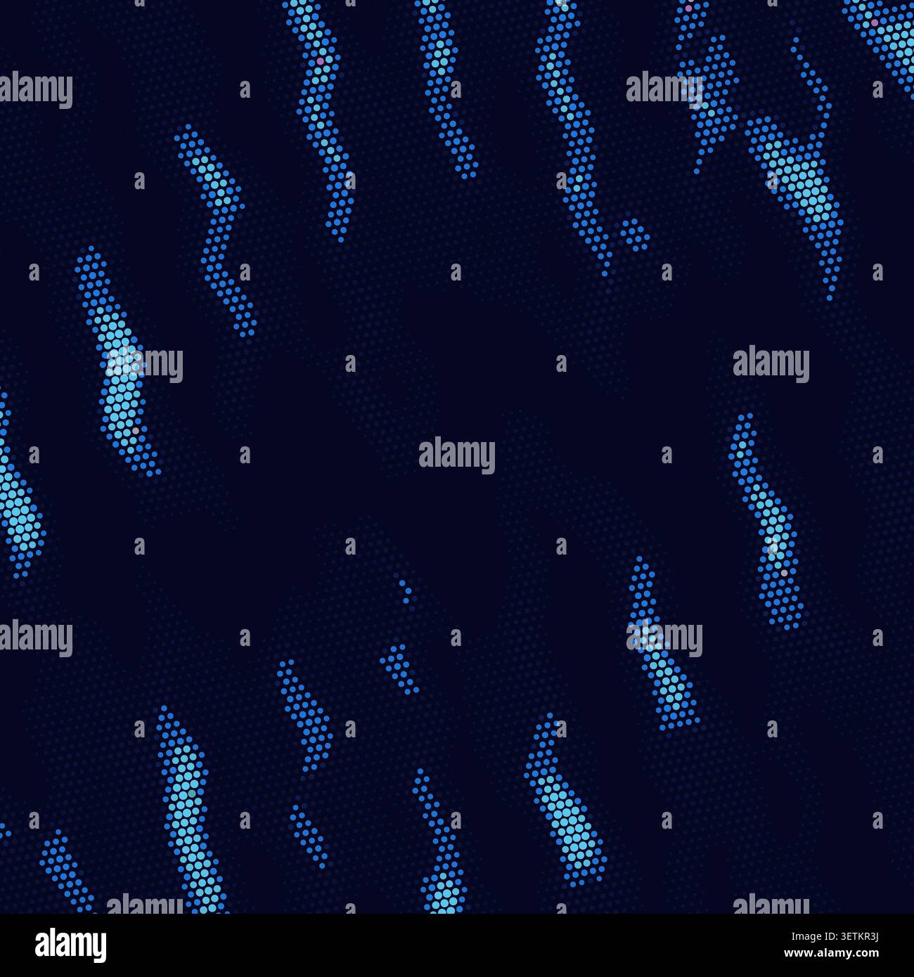 Dotted Mesh Waves vector background with clean editable vector shapes for microstock and commercial design projects. Stock Vector