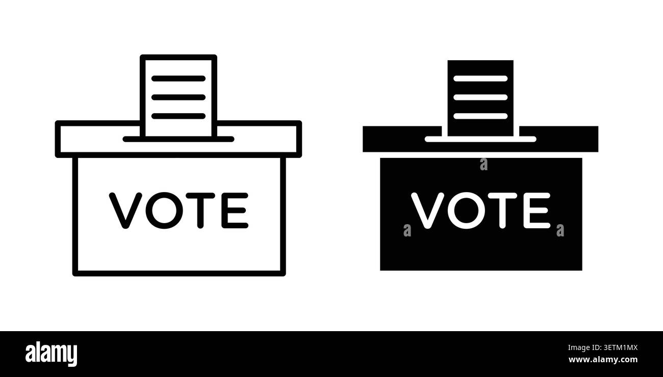 Voting icon Illustration Eps10 for web or app. Stock Vector