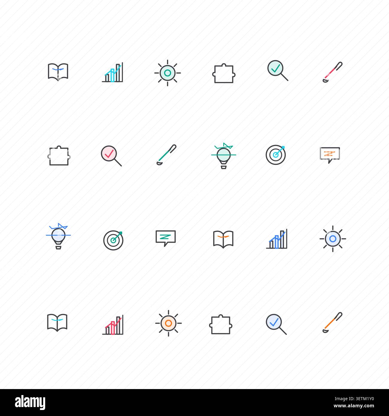 Icon Sets vector background with contemporary visual rhythm for microstock and commercial design projects. Stock Vector