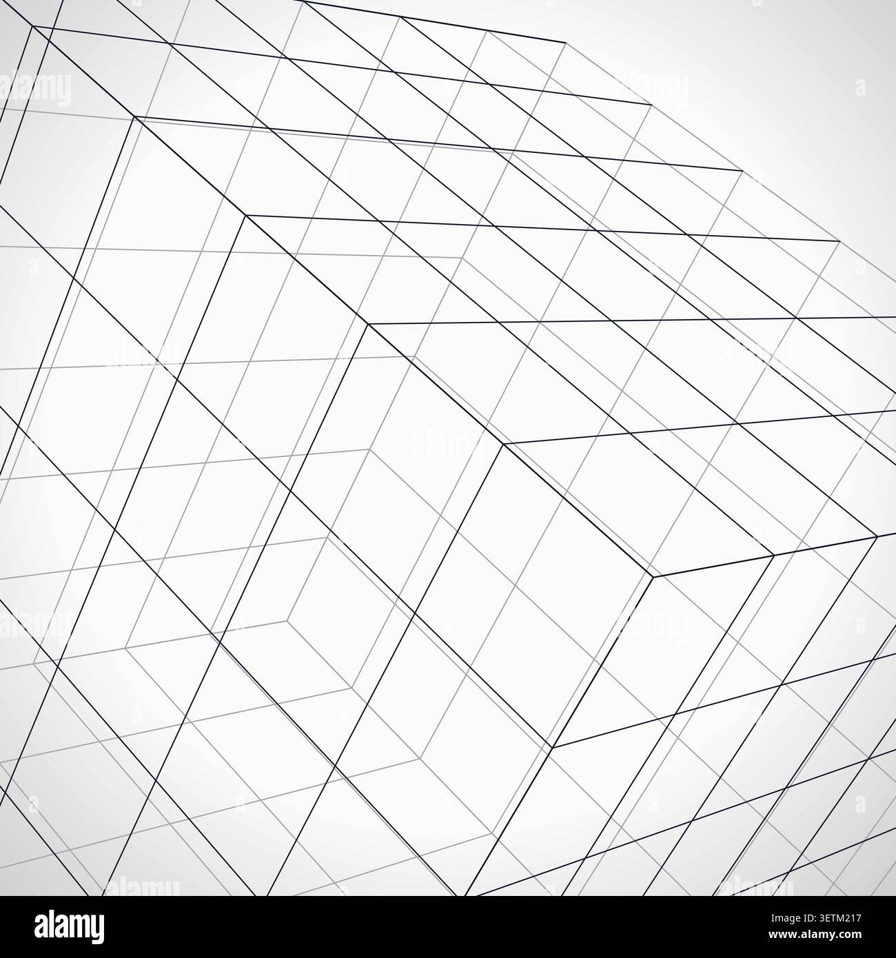 Wire Cube vector background with versatile graphic elements for microstock and commercial design projects. Stock Vector