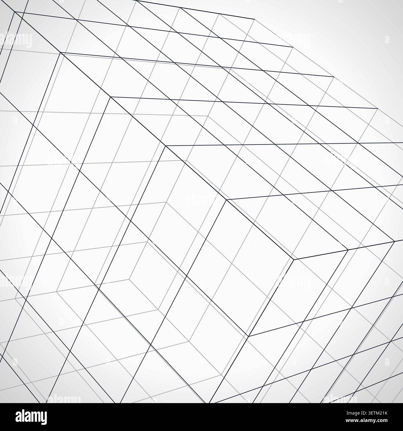 Wire Cube vector background with versatile graphic elements for microstock and commercial design projects. Stock Vector