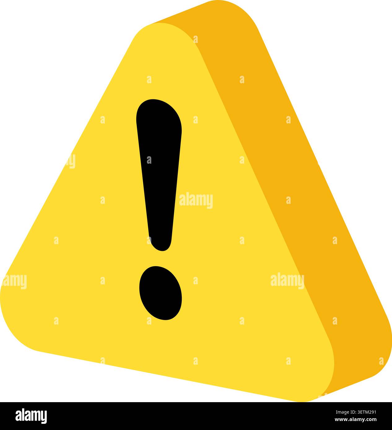 Glossy 3d warning triangle alert hi-res stock photography and images ...