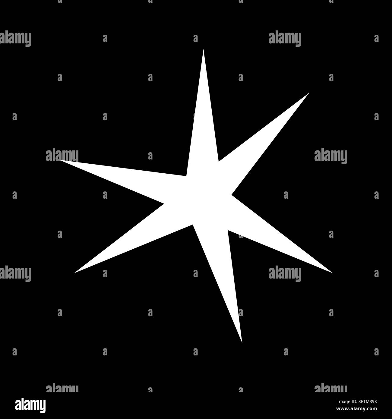 Geometric sparkle star icon vector design element. Stock Vector