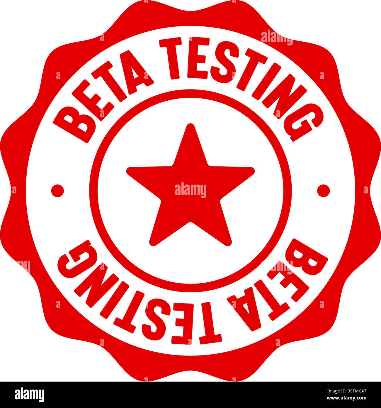 beta testing label sticker. Vector sign. beta testing seal badge Stock Vector