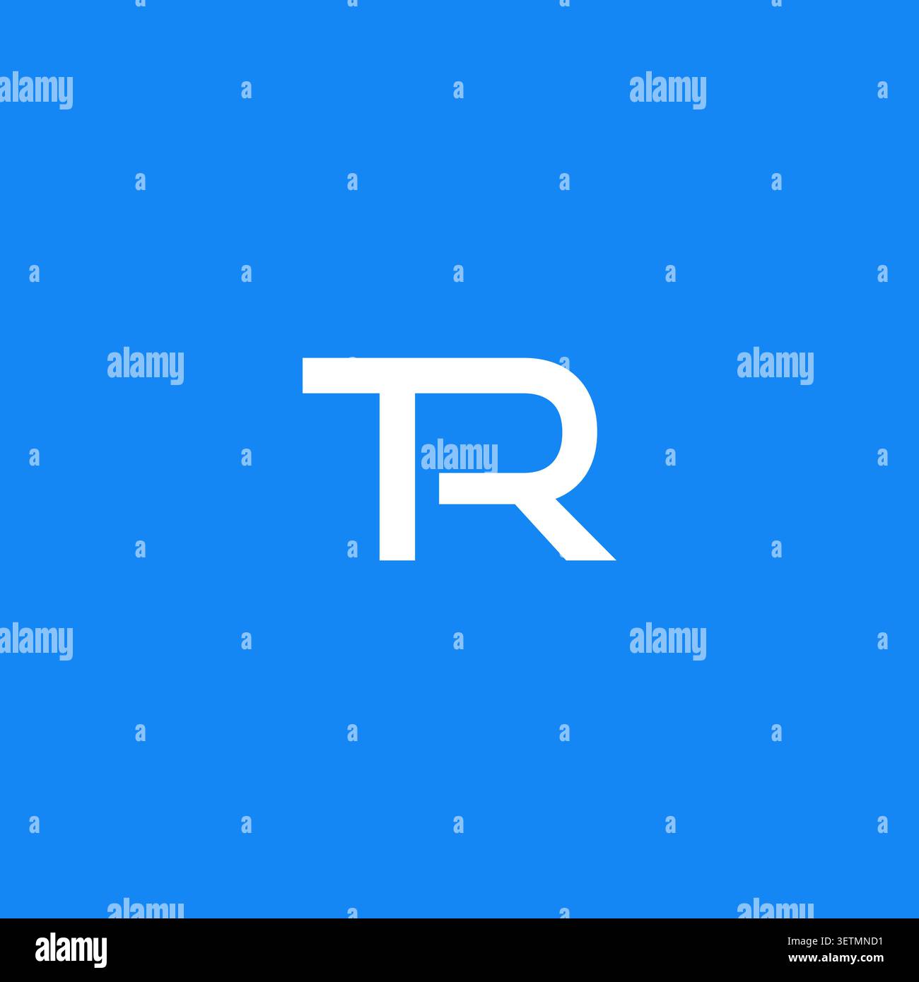 Letter TR Initial Logo Design Vector Stock Vector