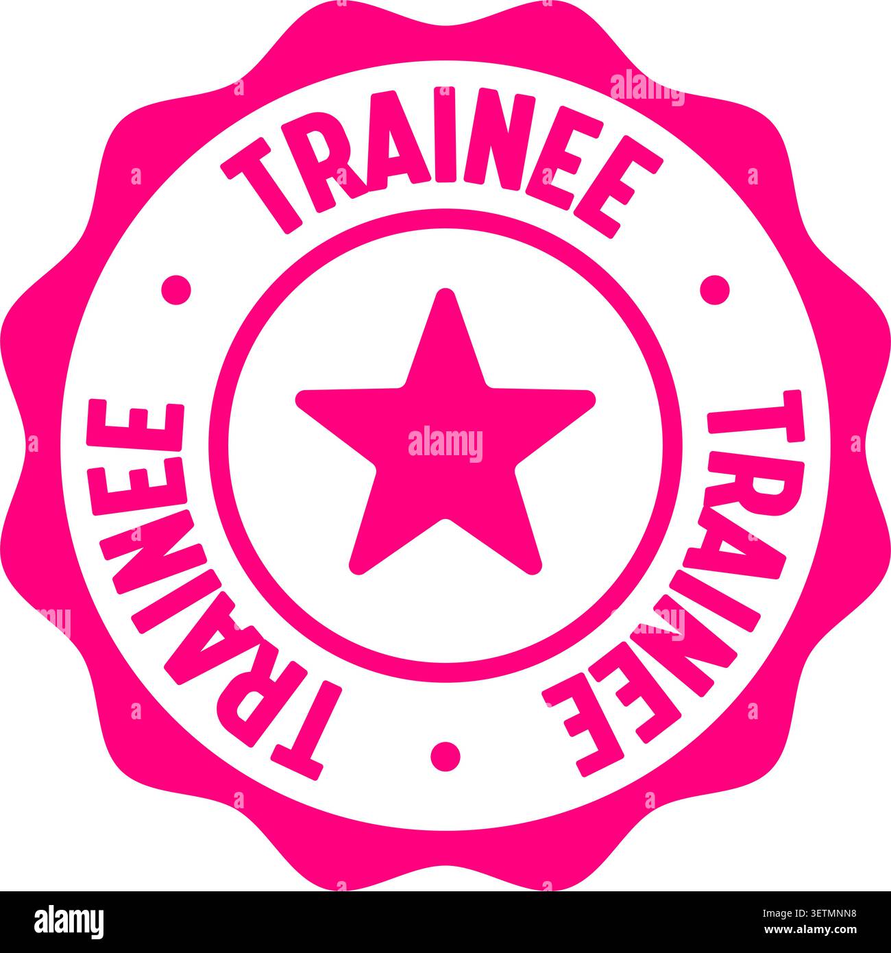 trainee label sticker. Vector sign. trainee seal badge Stock Vector