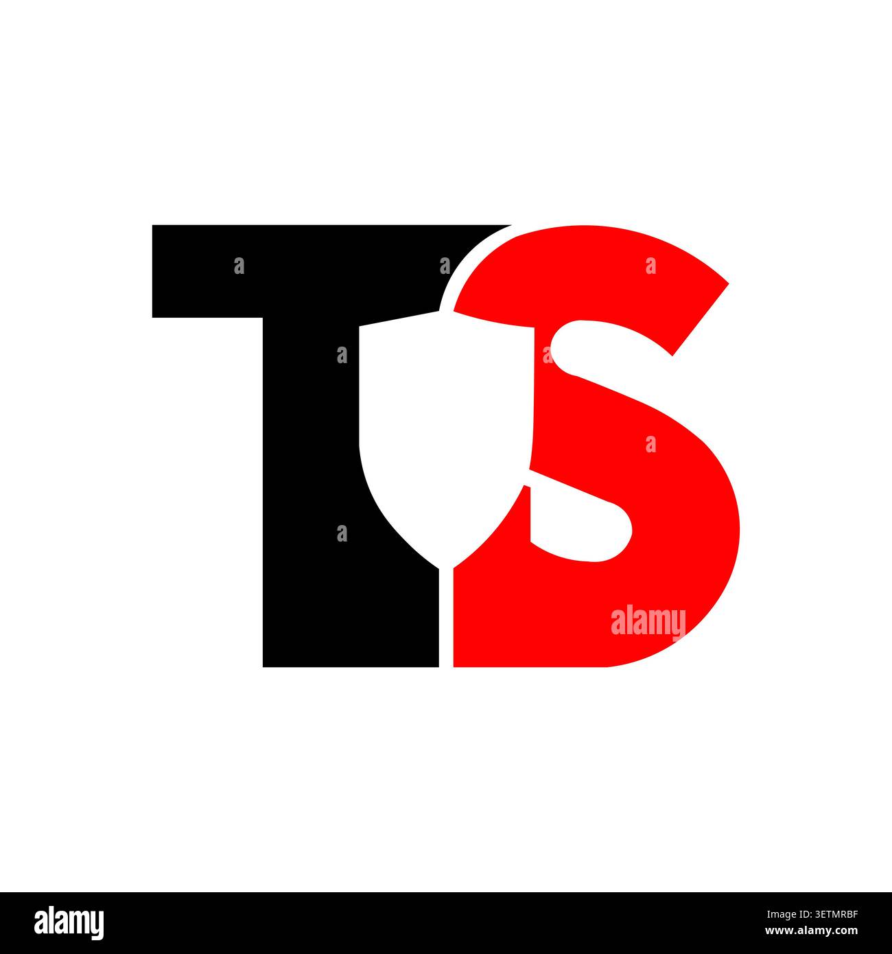 TS monogram logo with wine glass symbol Stock Vector