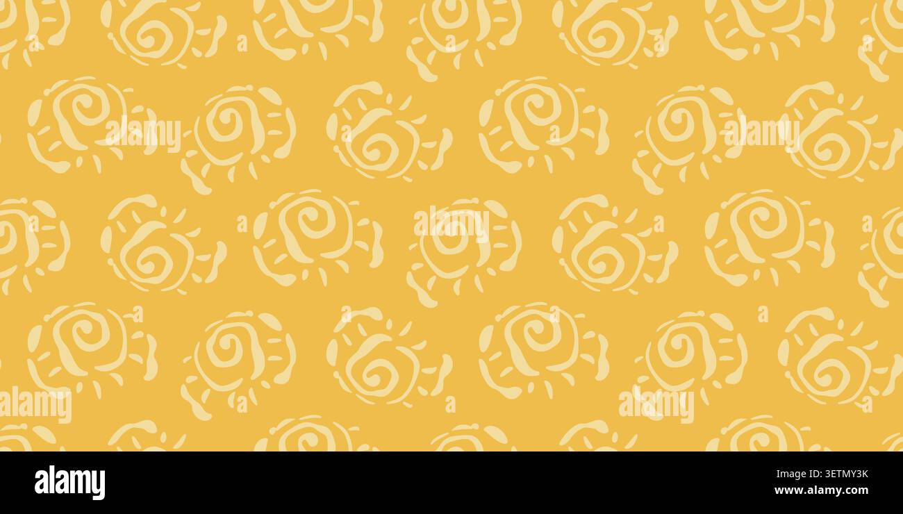 Ethnic sun vector seamless pattern abstract symbol Stock Vector