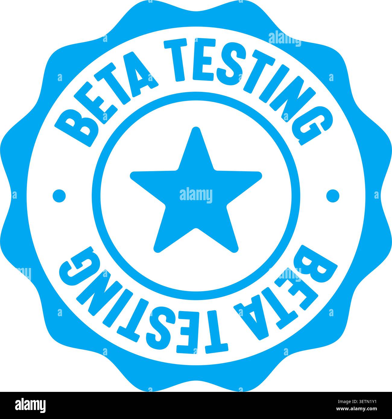 beta testing label sticker. Vector sign. beta testing seal badge Stock Vector