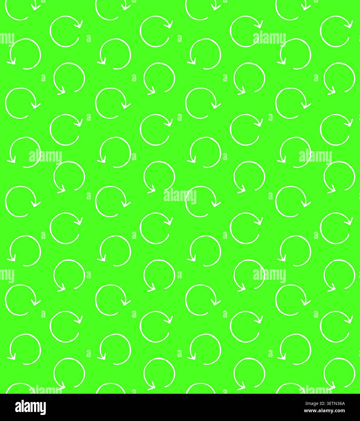 Vector seamless pattern of round arrow Stock Vector
