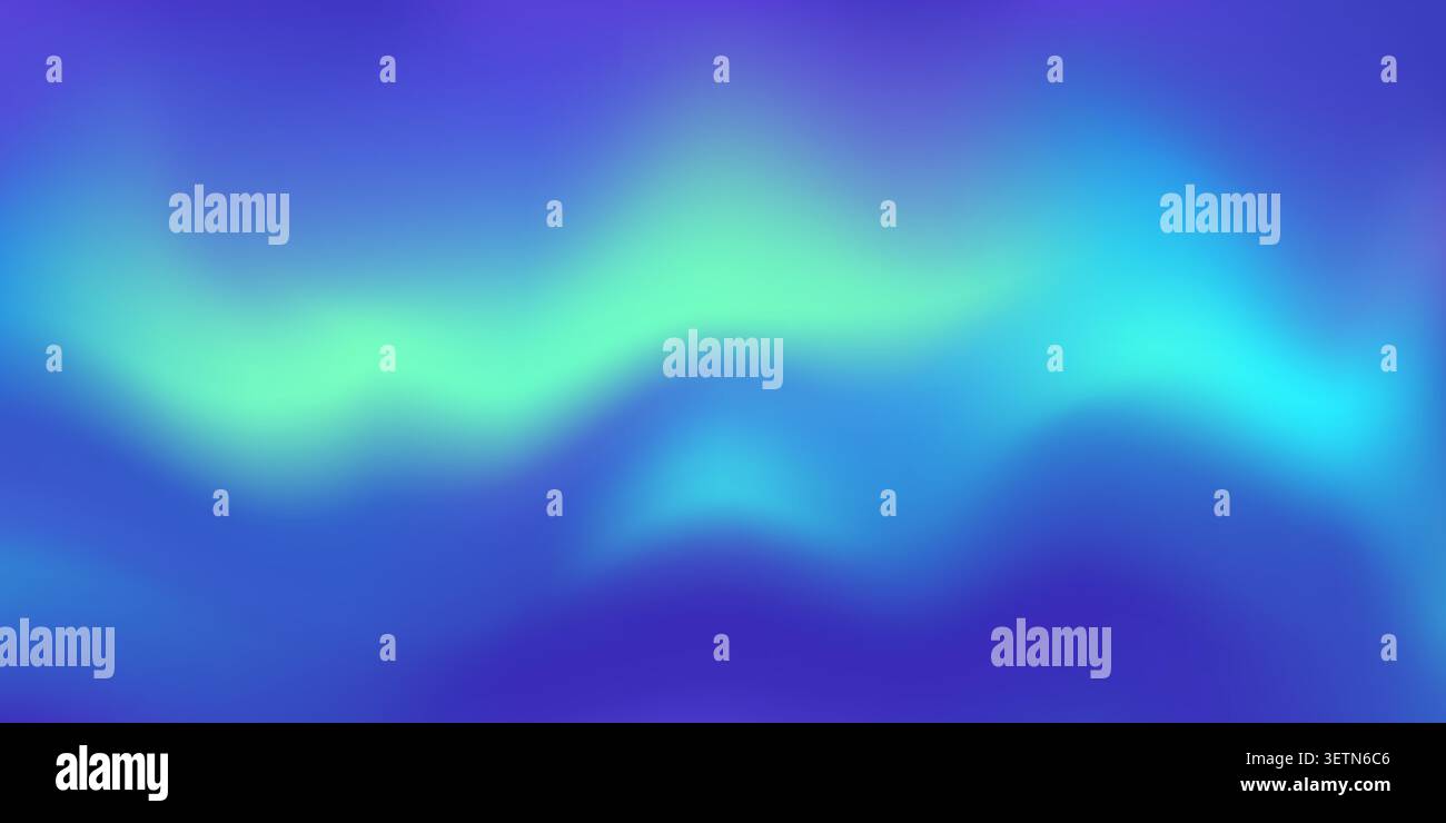 Aurora borealis northern light gradient background Stock Vector