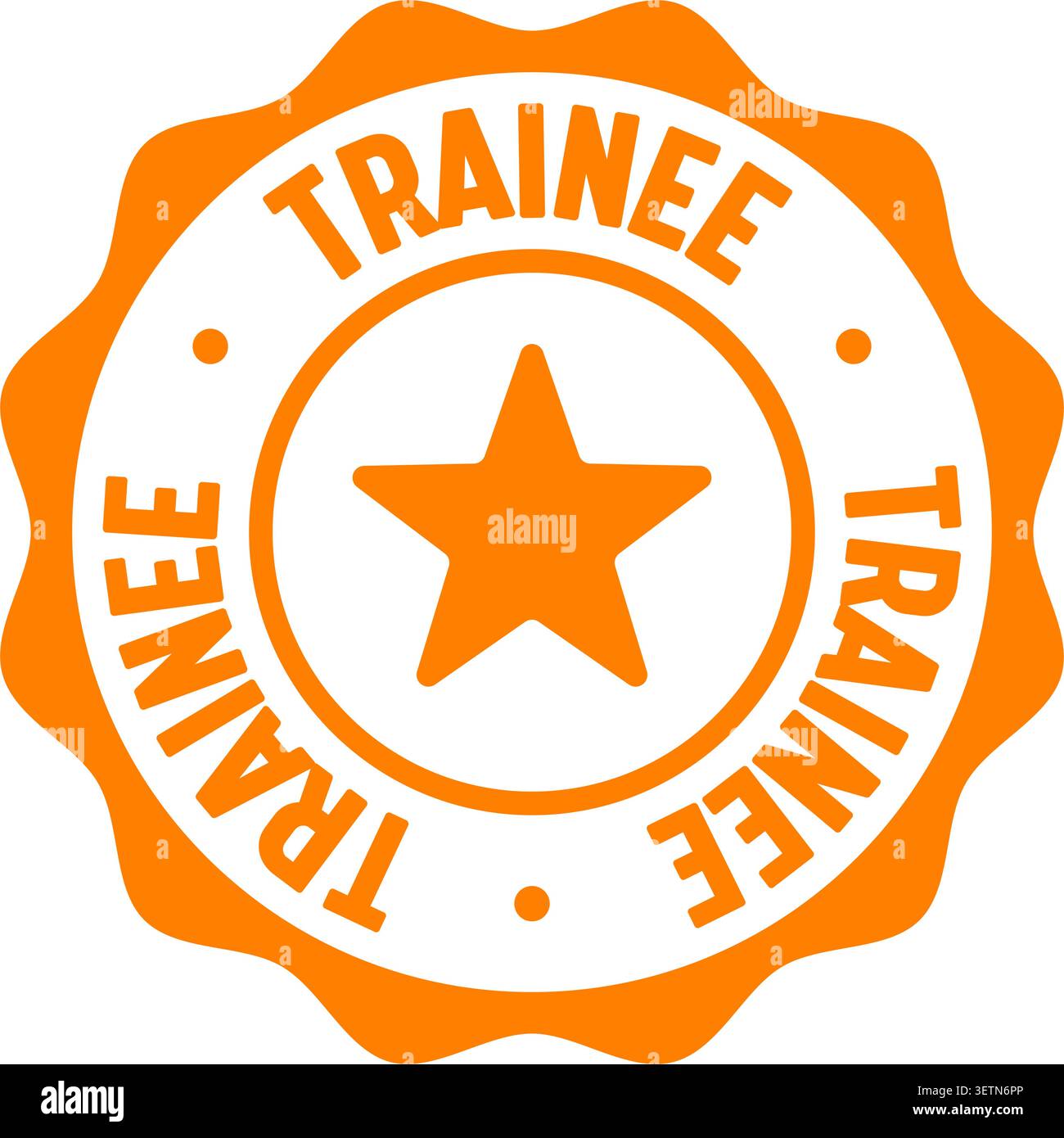 trainee label sticker. Vector sign. trainee seal badge Stock Vector