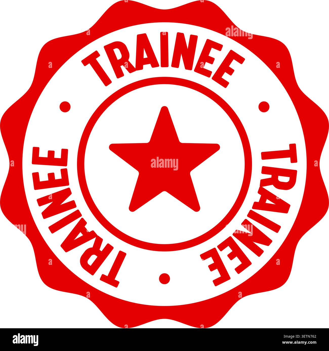 trainee label sticker. Vector sign. trainee seal badge Stock Vector