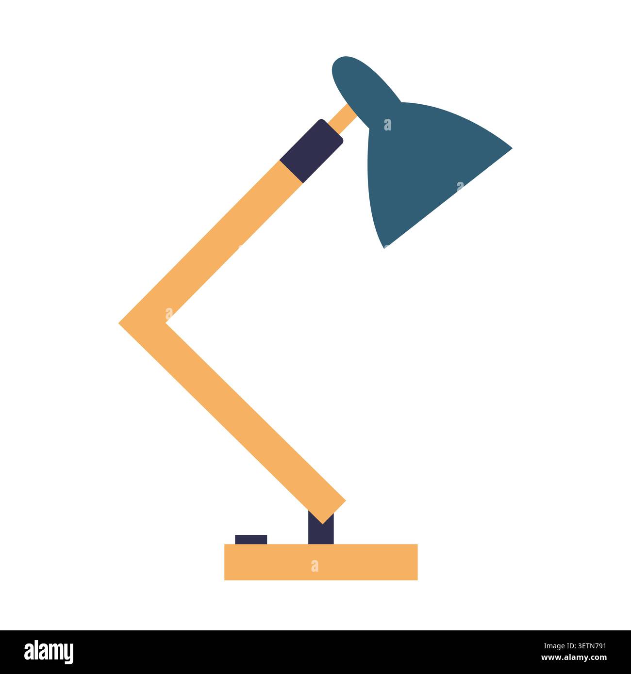 Desk lamp flat Stock Vector