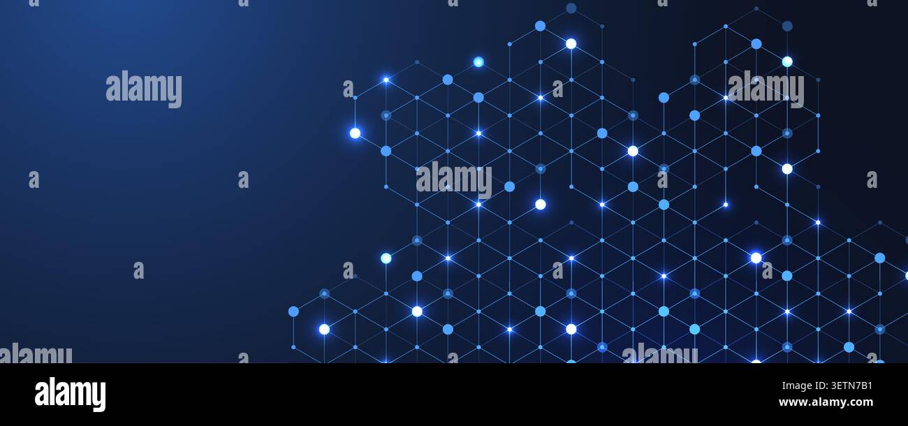 Abstract digital blockchain cube blocks concept. 3D big data cubes quantum computer technology idea. Artificial intelligence data core cubes design Stock Vector