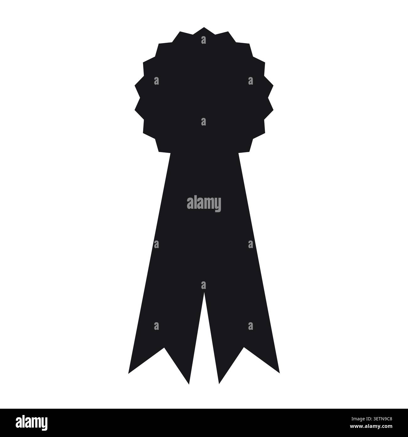 Vector flat rosette award Stock Vector