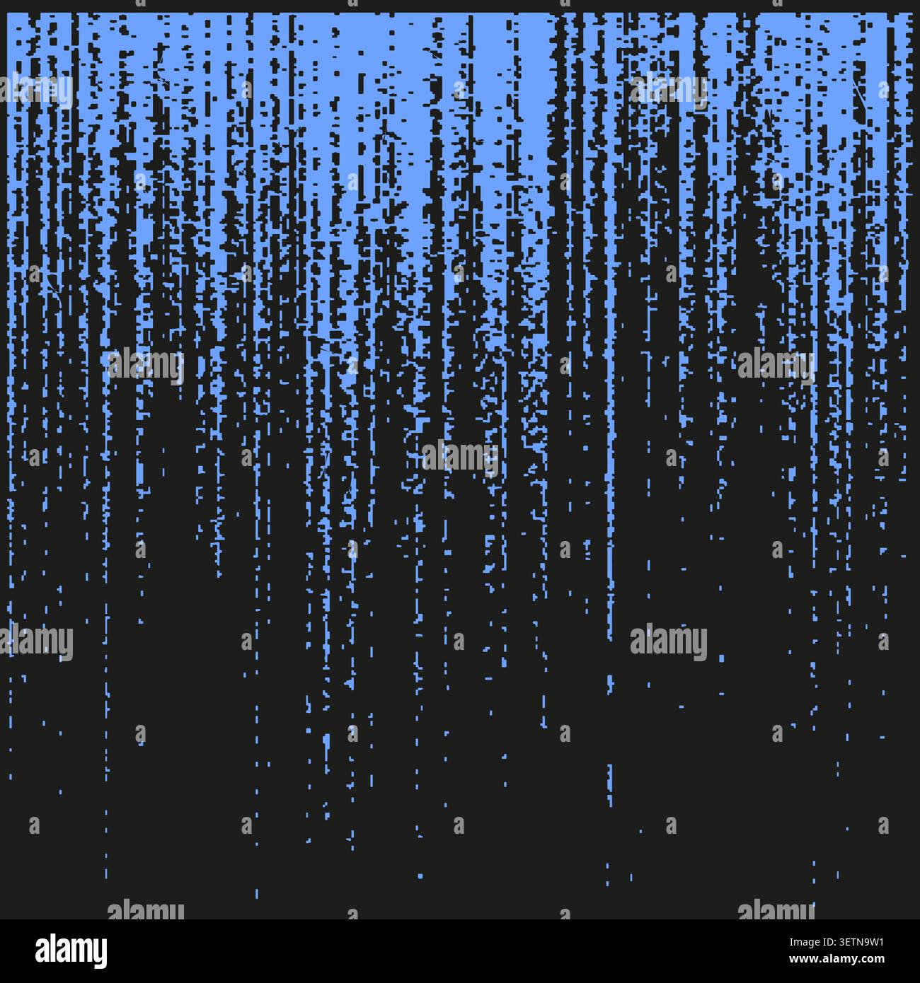 Abstract digital rain texture vector. Graphic supports technology backgrounds and futuristic data visualization projects. EPS 10. Stock Vector