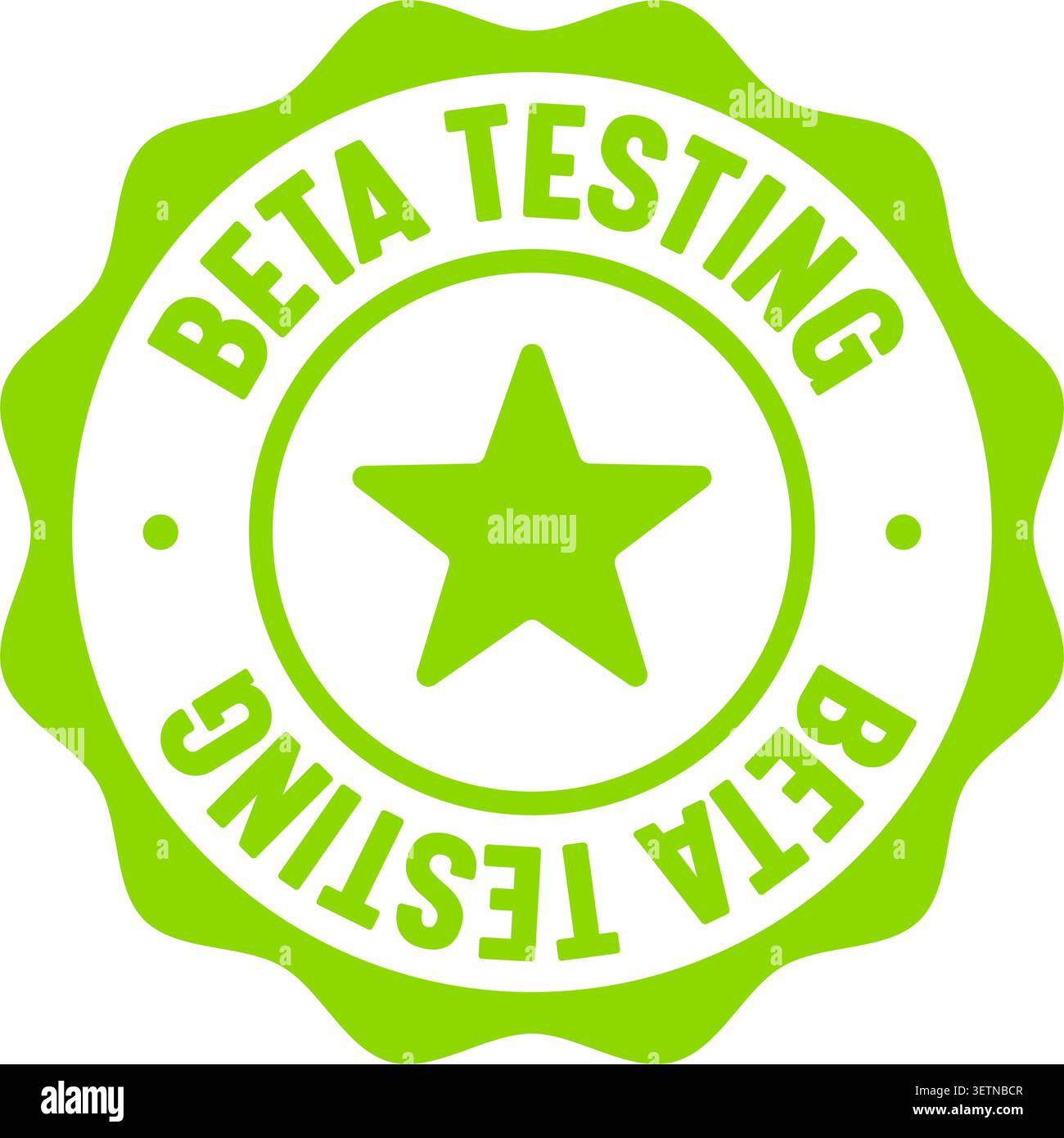 beta testing label sticker. Vector sign. beta testing seal badge Stock Vector