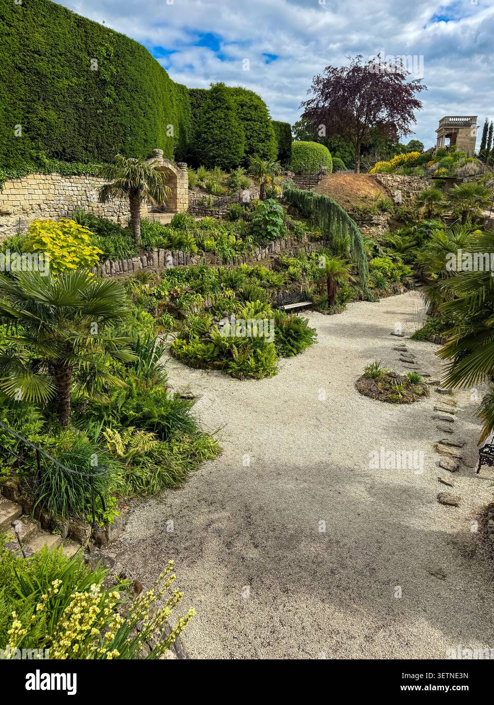The gardens at Brodsworth Hall & Gardens, Brodsworth, Doncaster, South Yorkshire, England, UK. Stock Photo