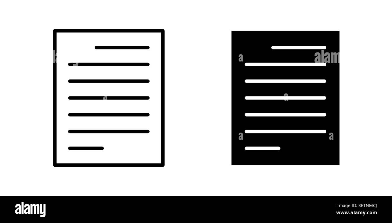 Documents icon for web projects. Stock Vector