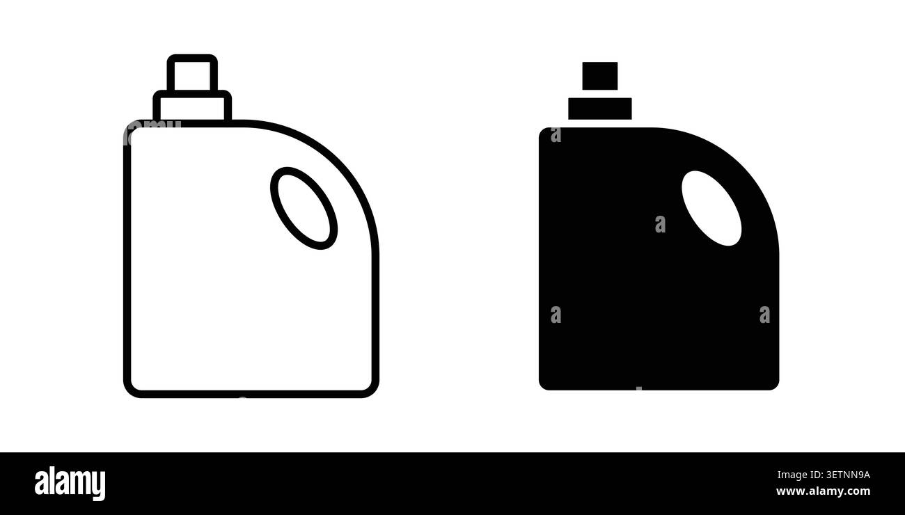 laundry detergent bottle icon for web projects. Stock Vector
