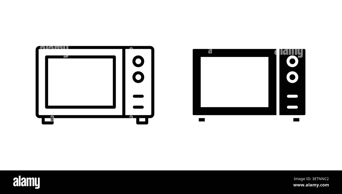 Microwave oven icon for web projects. Stock Vector