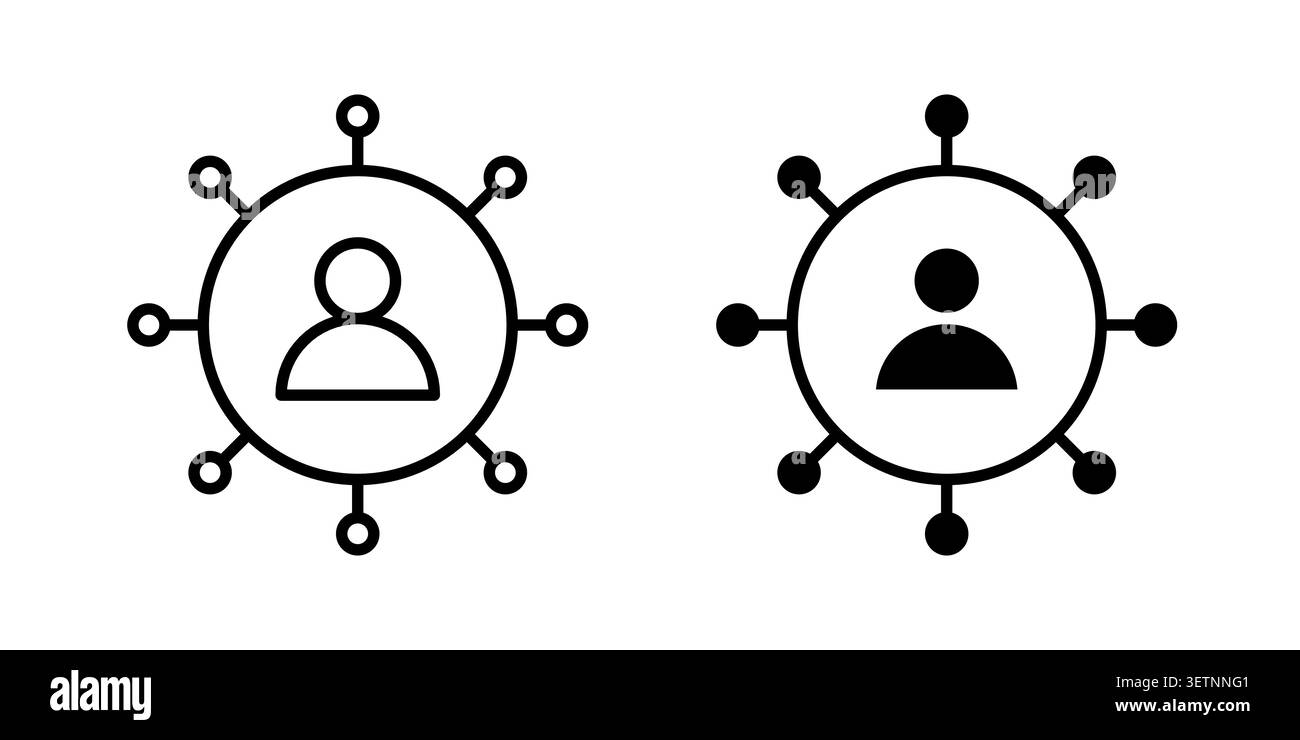 Outsourcing icon for web projects. Stock Vector