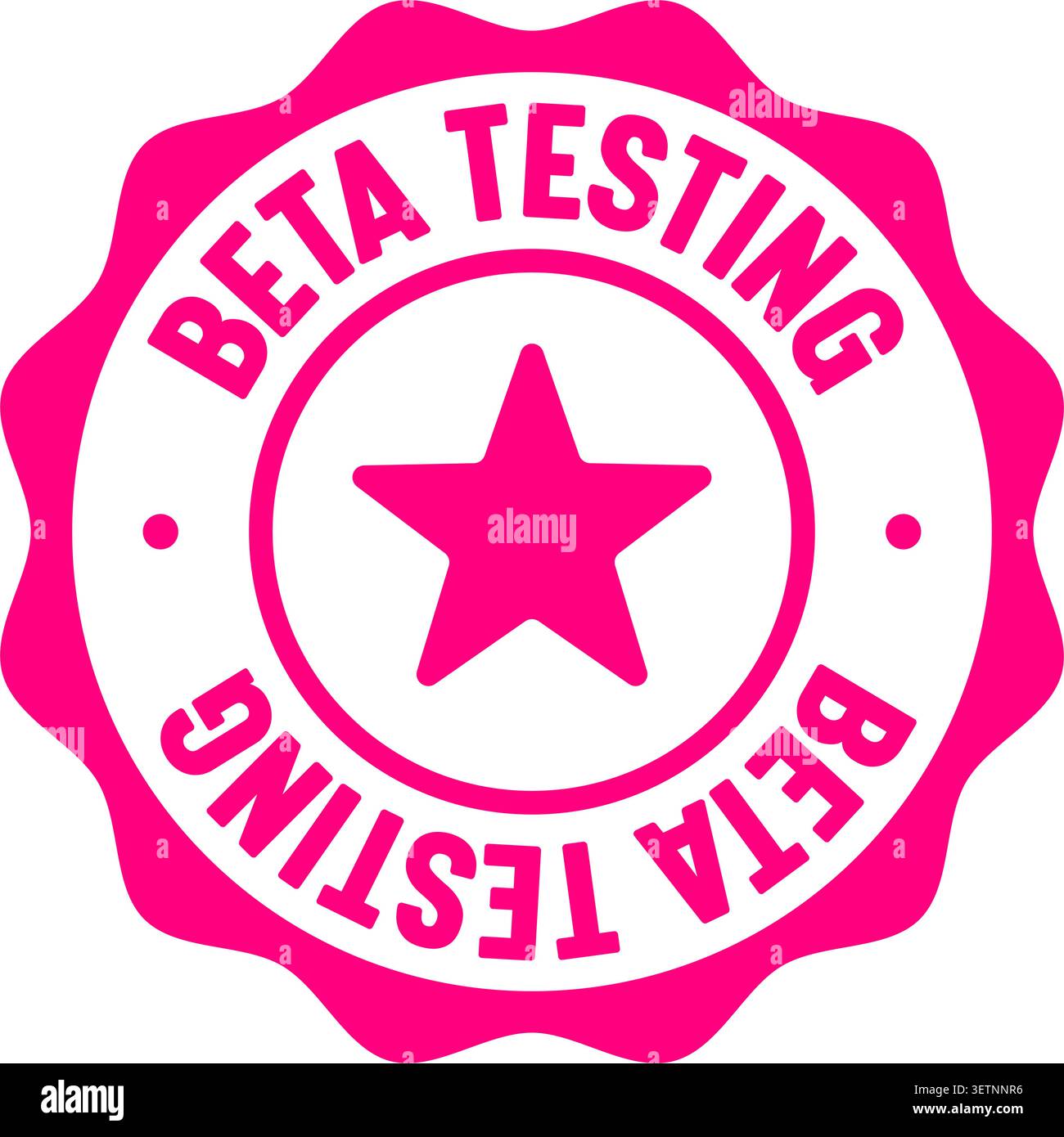 beta testing label sticker. Vector sign. beta testing seal badge Stock Vector