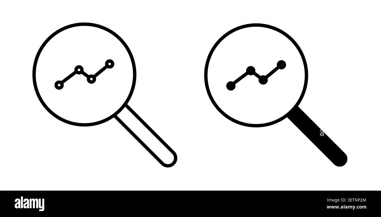 Predictive analytics icon for web projects. Stock Vector