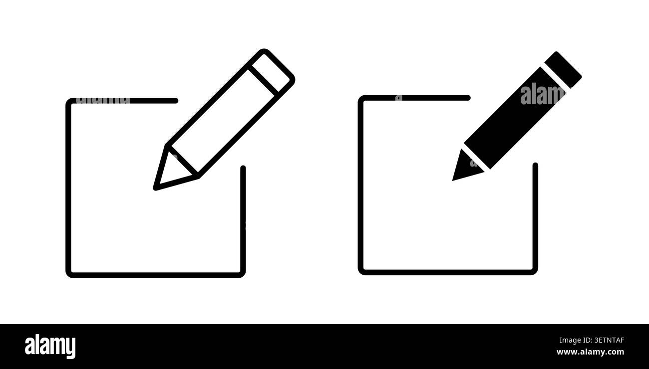 Edit document icon for web projects. Stock Vector