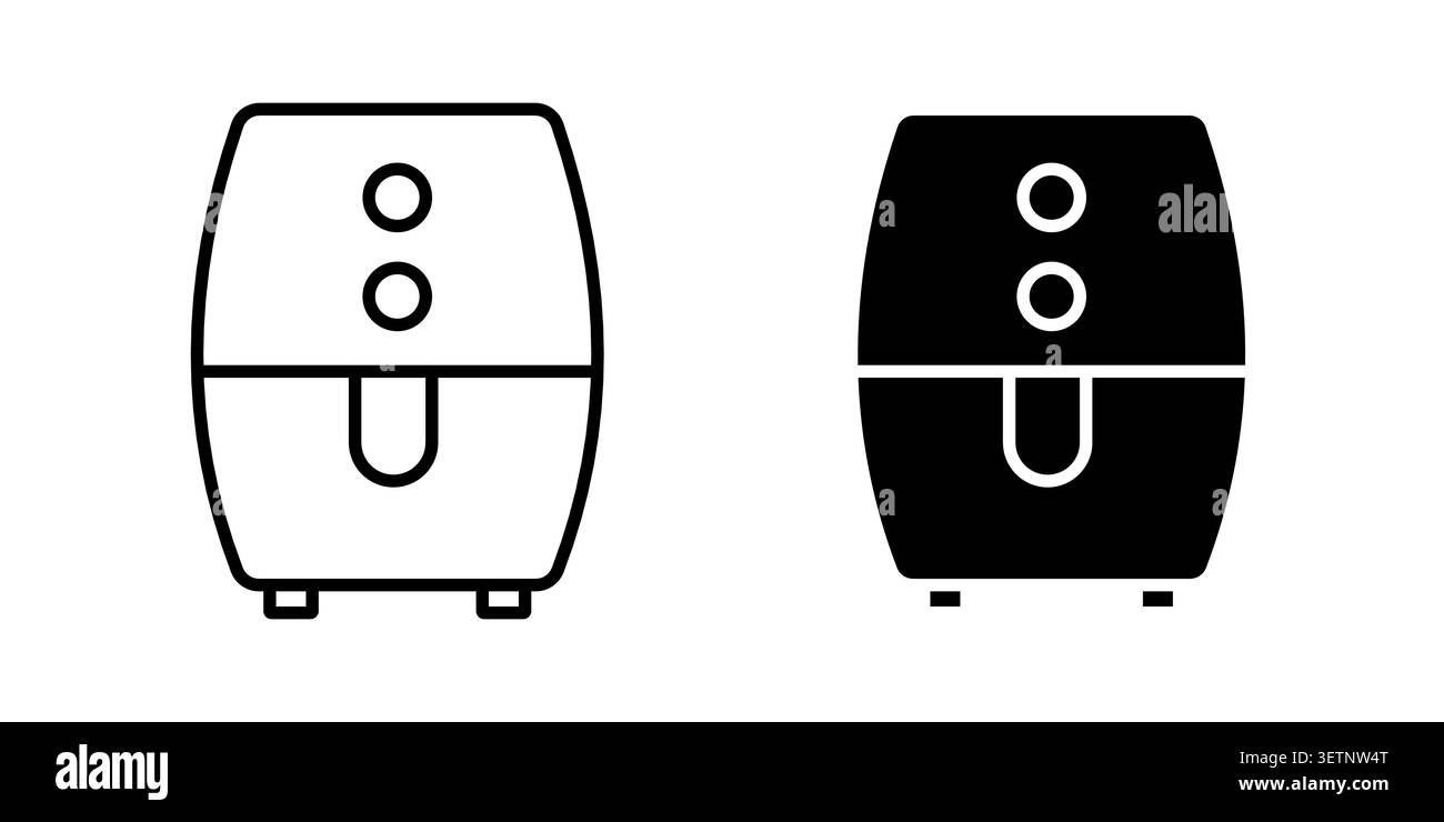Air fryer icon for web projects. Stock Vector