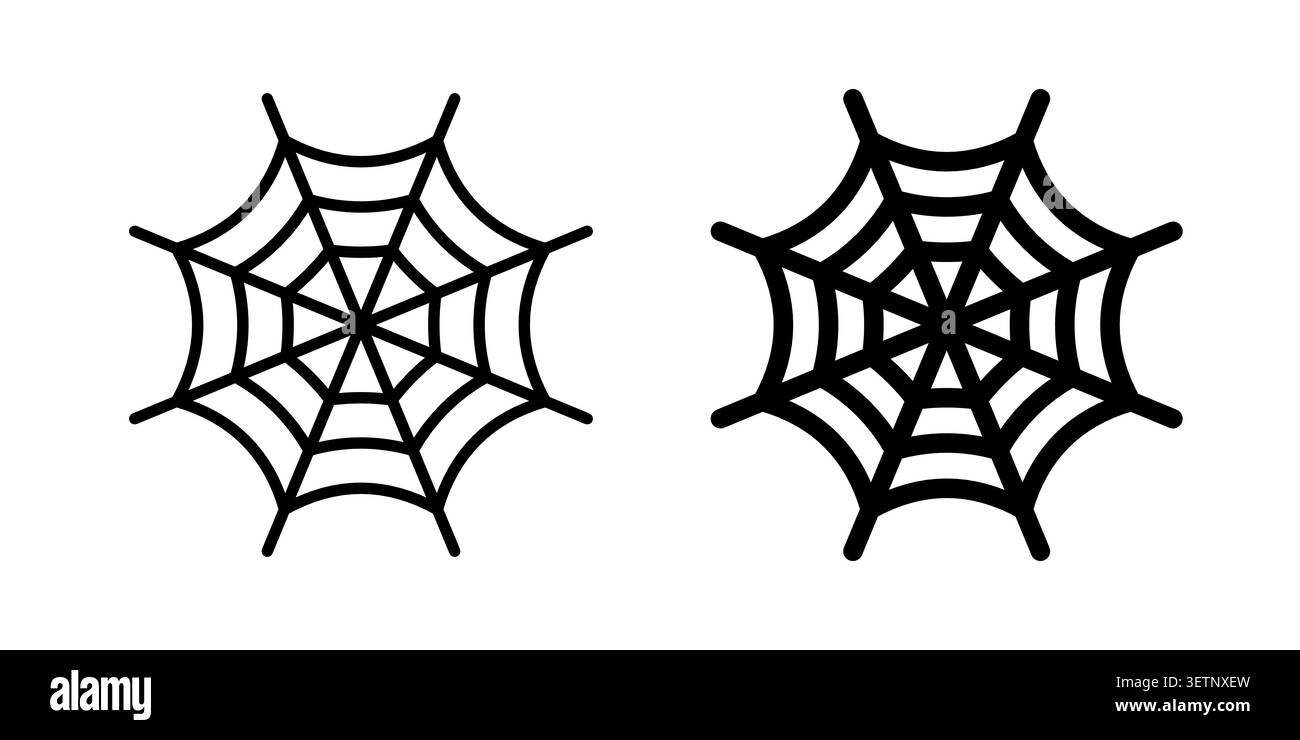Spider web icon for web projects. Stock Vector