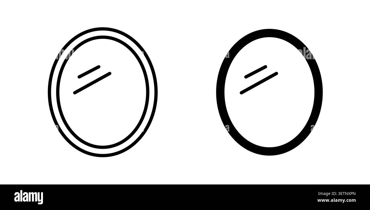 Mirror icon for web projects. Stock Vector