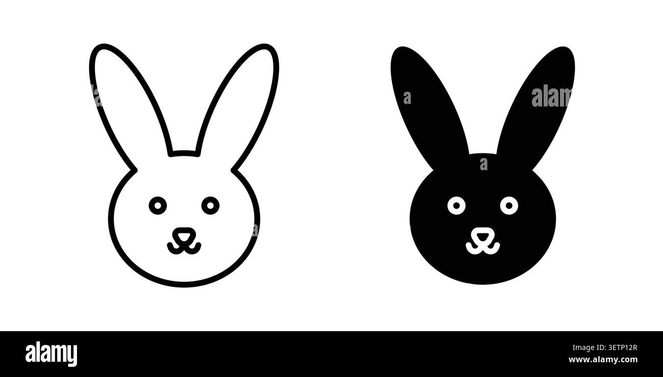 Rabbit icon for web projects. Stock Vector