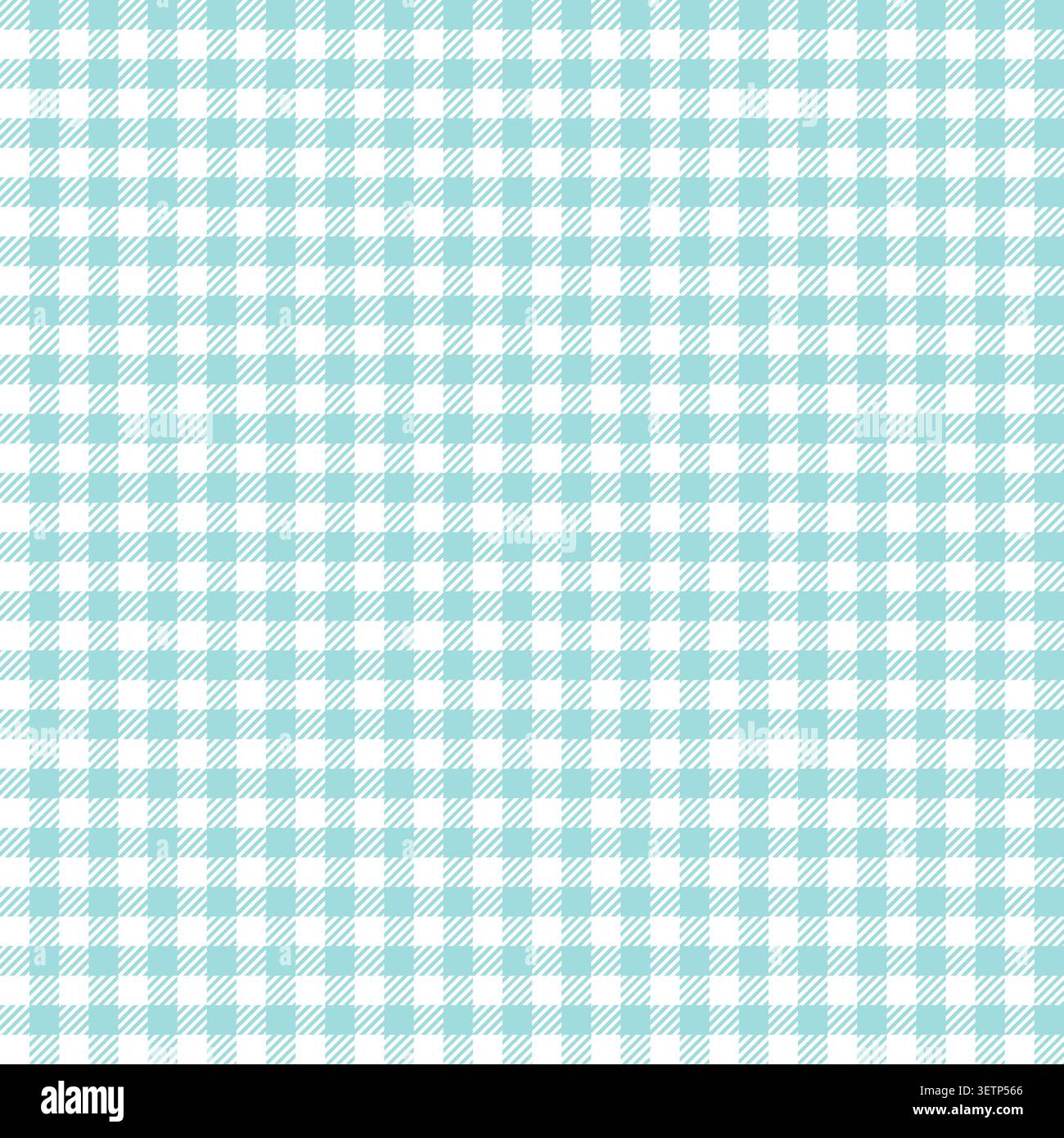 Check seamless pattern. Checks background. Repeated gingham patern. Scottish style design prints. Repeating tablecloth. Checkered plaid. Small table Stock Vector