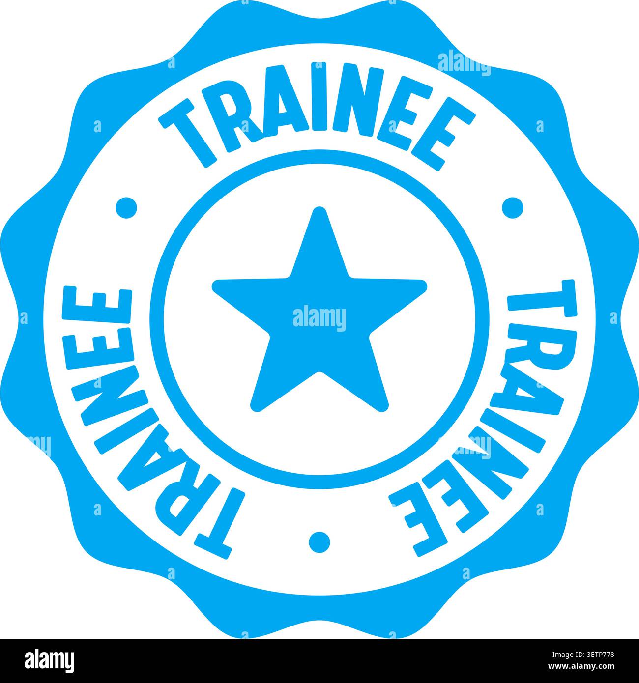trainee label sticker. Vector sign. trainee seal badge Stock Vector