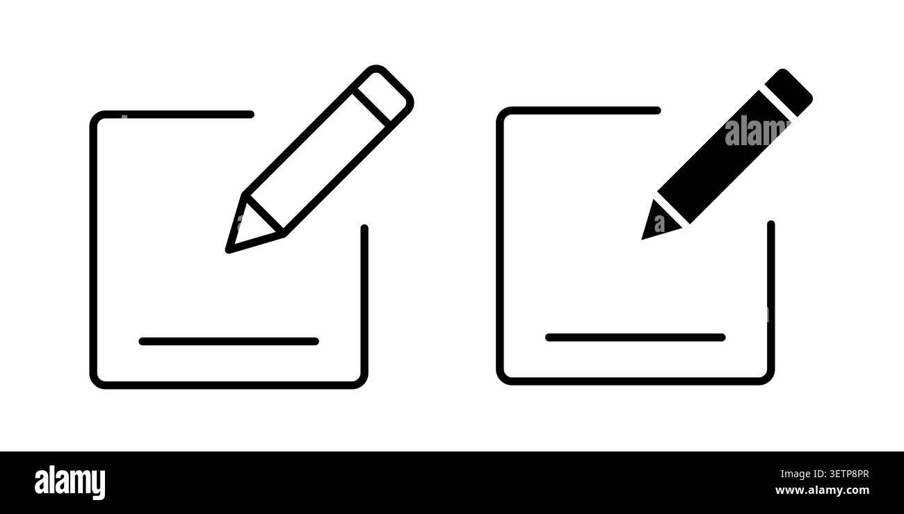 Edit text icon for web projects. Stock Vector