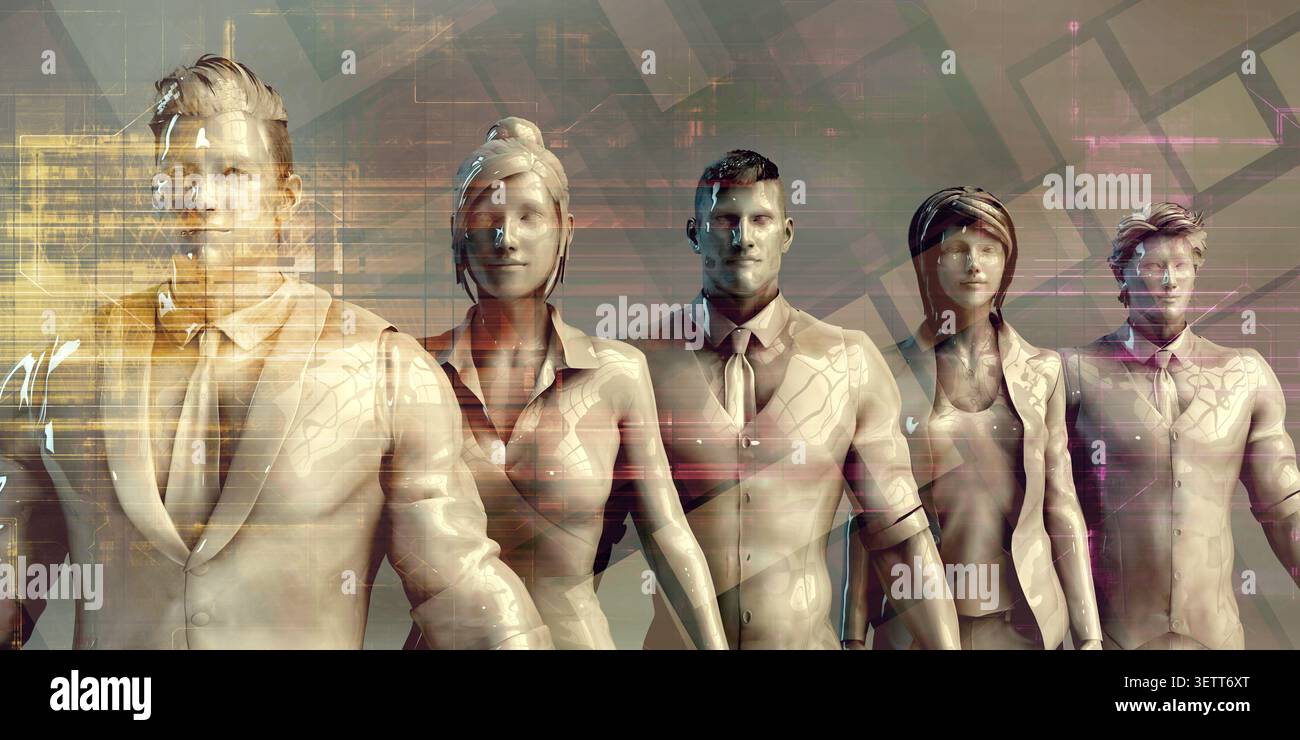 Artificial Intelligence Used In Hr Technology Structure Stock Photo