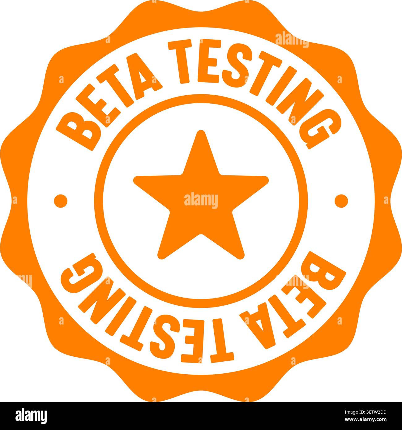 beta testing label sticker. Vector sign. beta testing seal badge Stock Vector