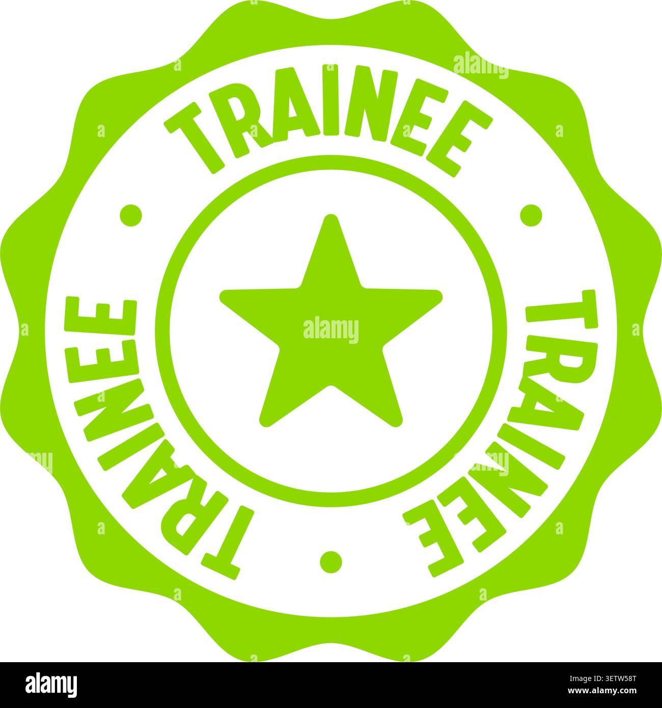 trainee label sticker. Vector sign. trainee seal badge Stock Vector