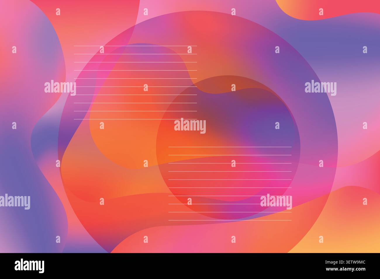 Exploding vibrant background with geometric shapes Stock Vector