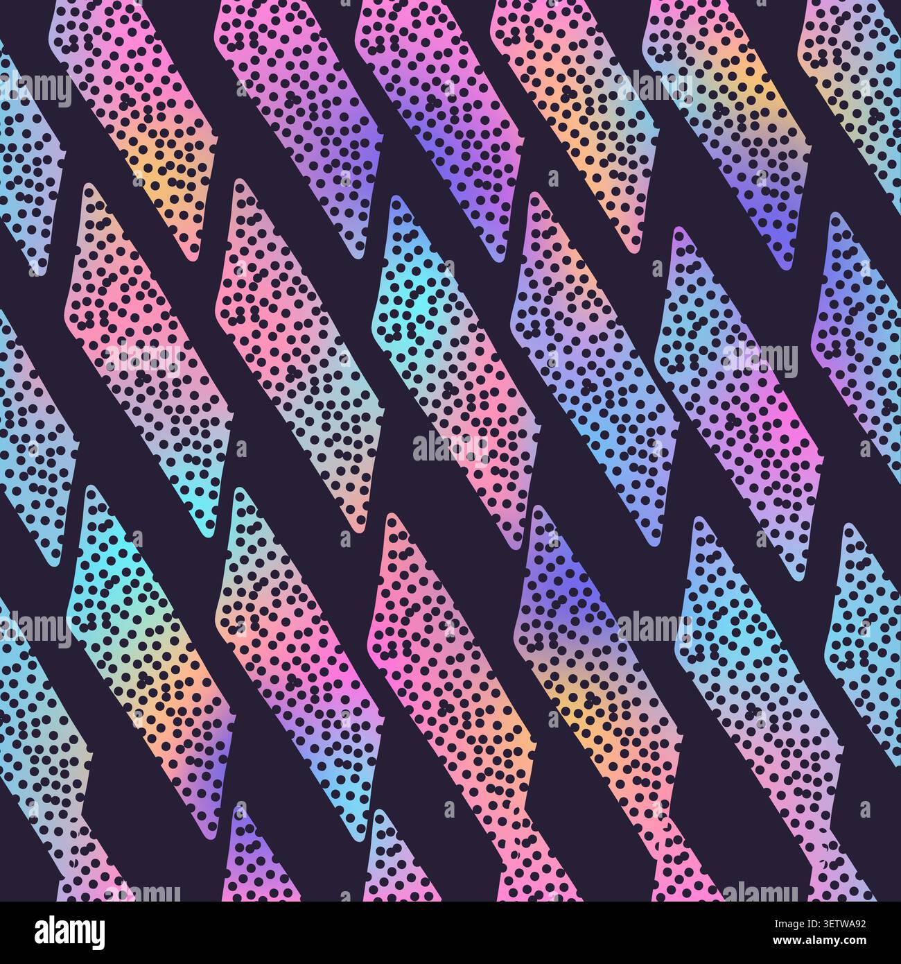 Abstract trendy pattern with color doodle shapes Stock Vector