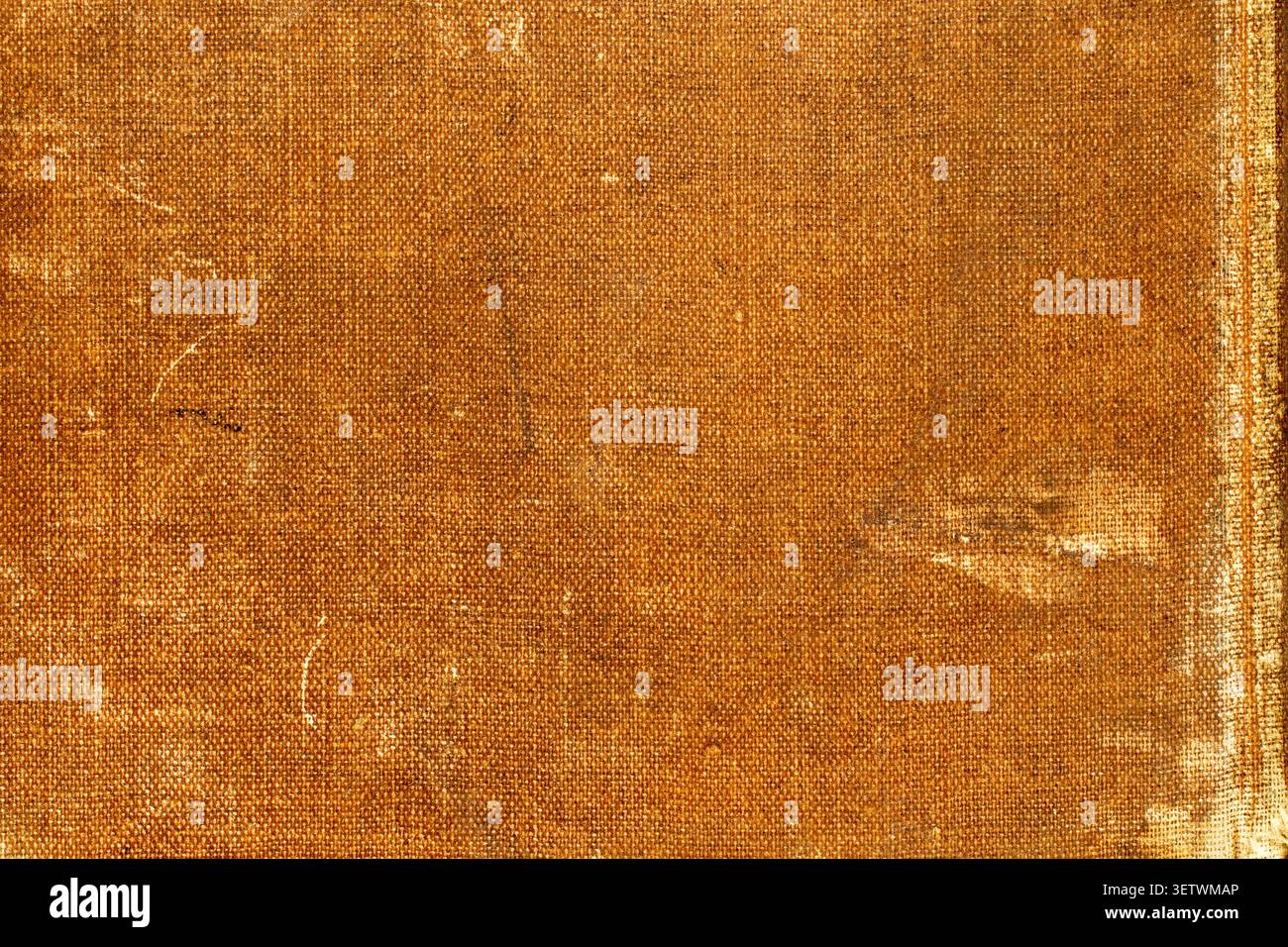 Distressed textures of old book covers, macro. Stock Photo