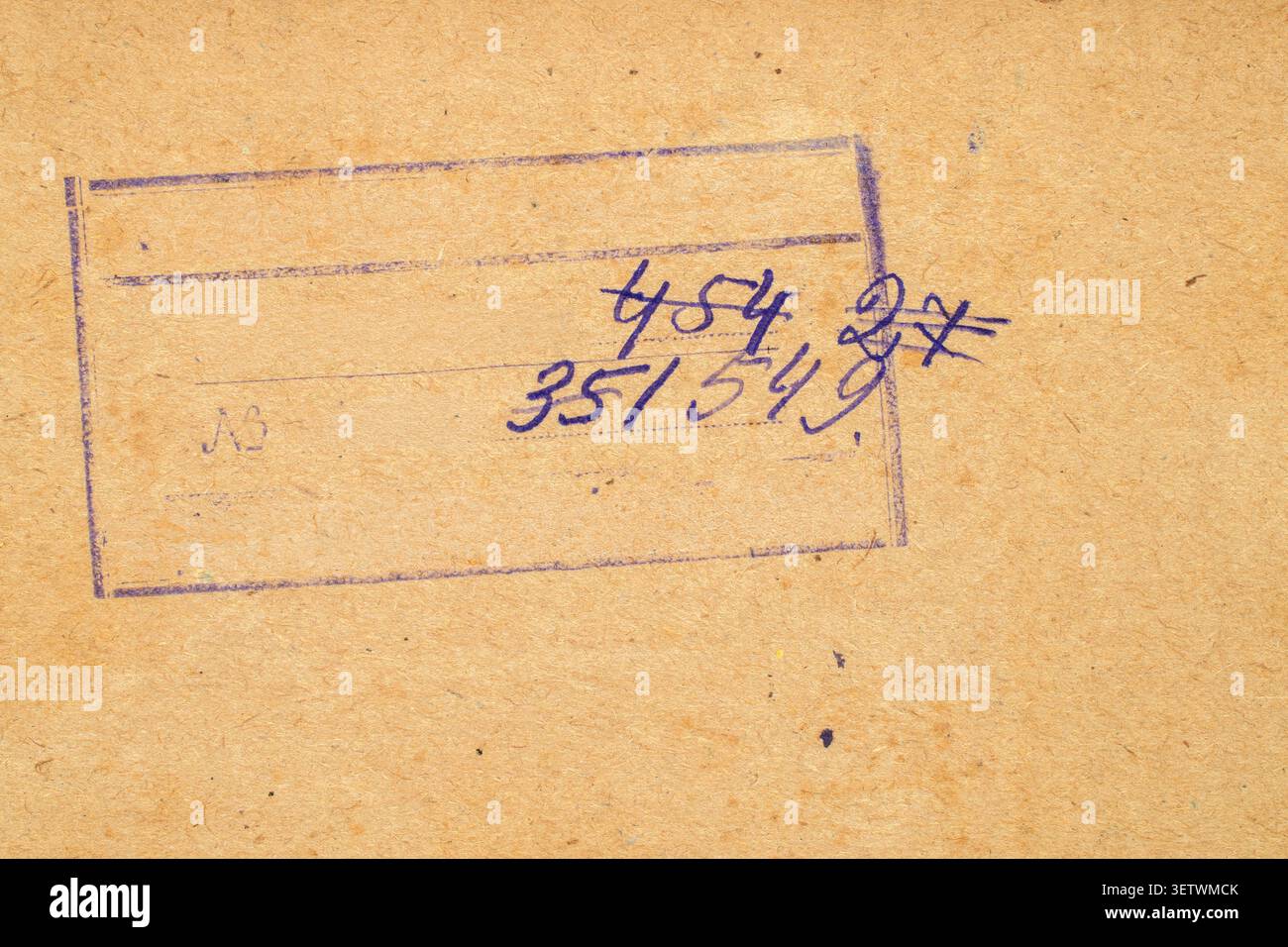 Distressed textures of old book covers, macro. Stock Photo