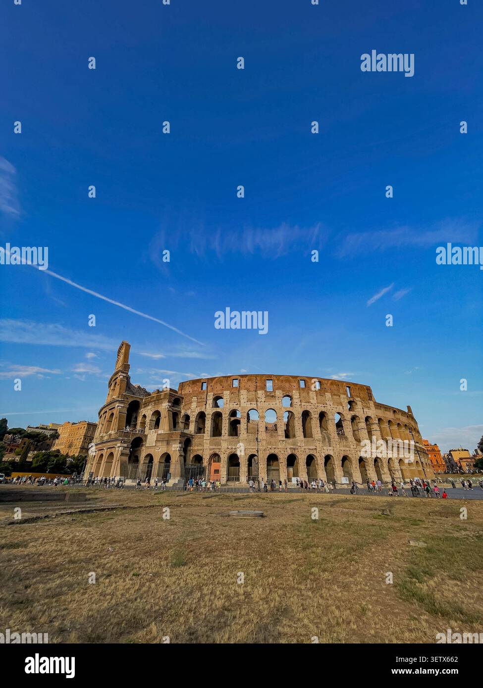Majestic view ancient colosseum facade hi-res stock photography and ...
