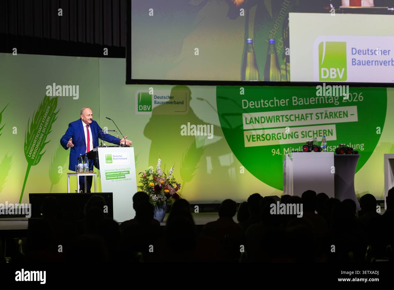 24 June 2026 Baden W Rttemberg Freiburg Joachim Rukwied President 24 June 2026 Baden Wrttemberg Freiburg Joachim Rukwied President Of The German Farmers Association Speaks During The Opening Ceremony Of German Farmers Day Photo Philipp Von Ditfurthdpa 3ETXADJ 