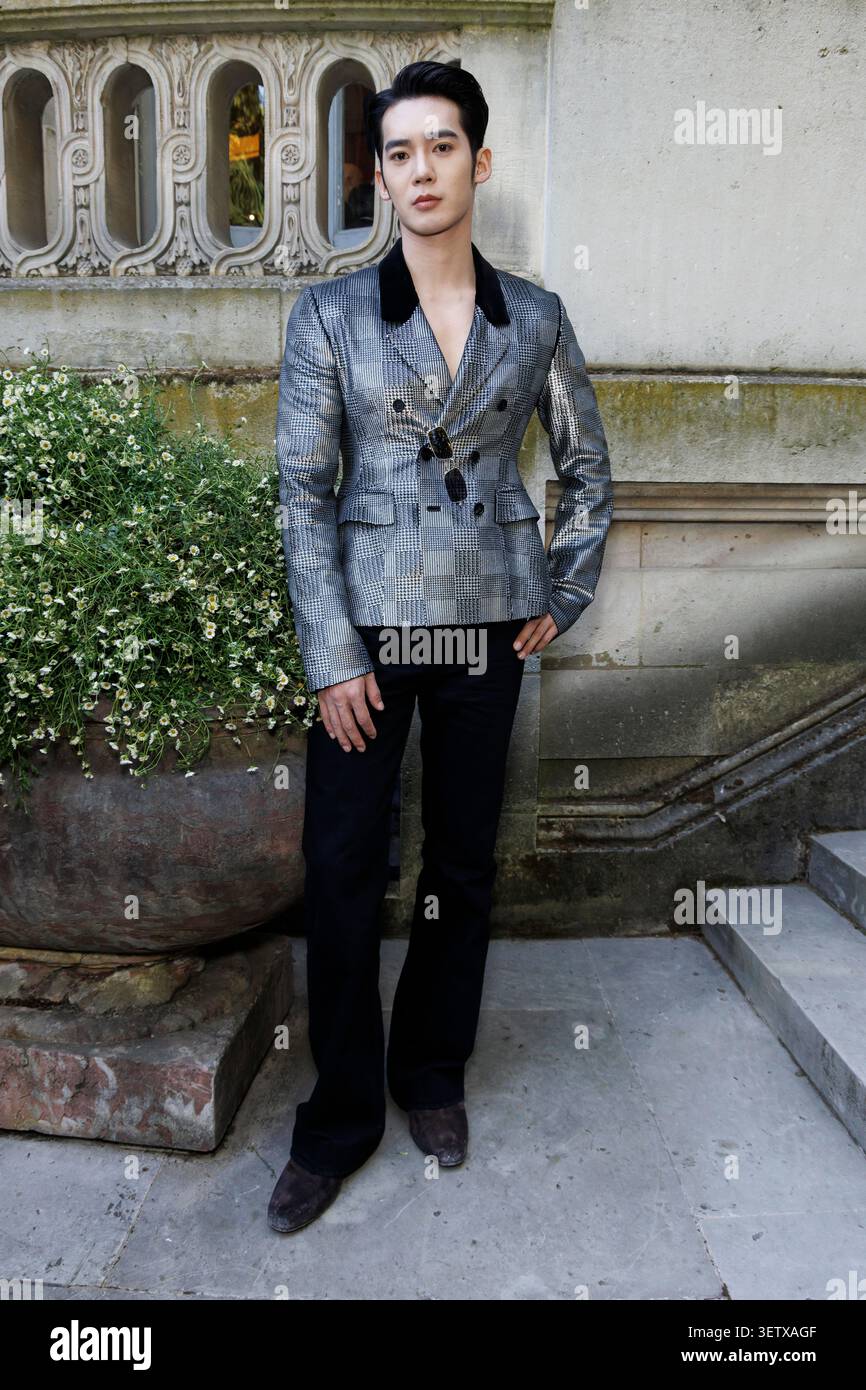 Yu Shi aka Yosh attends DIOR Menswear Spring-Summer 2027 runway during ...