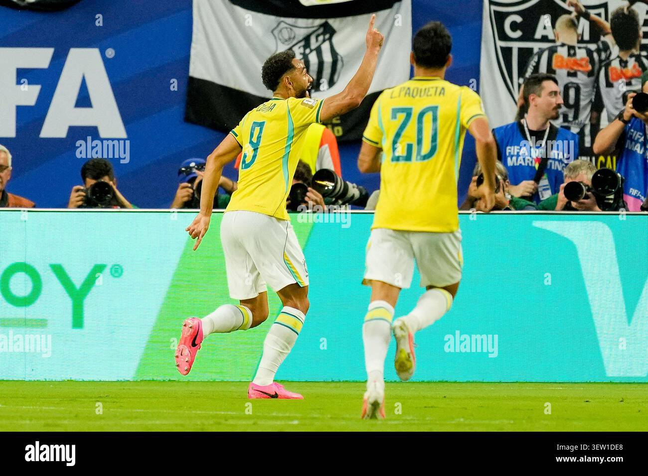 Matheus cunha celebrates brazil hi-res stock photography and images - Alamy